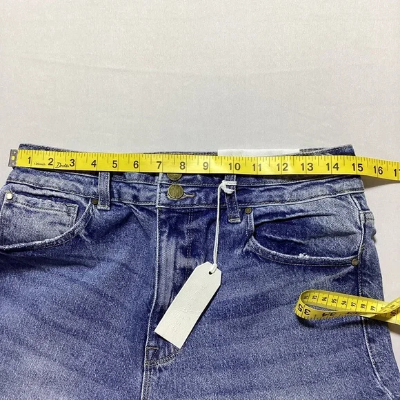 Petra High Rise Comfort Wide Flare Blue Women's Jeans - Picture 9 of 14